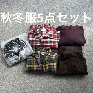 긴팔 셔츠와 스웨터 5세트