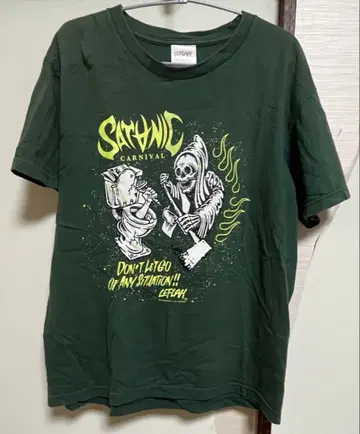 SATANIC CARNIVAL T셔츠 LEFLAH 콜라보 M 사이즈