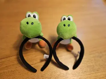 요시 봉제 인형 머리띠 2개 세트