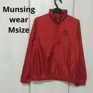 Munsingwear 하프 지퍼 의류 M 사이즈