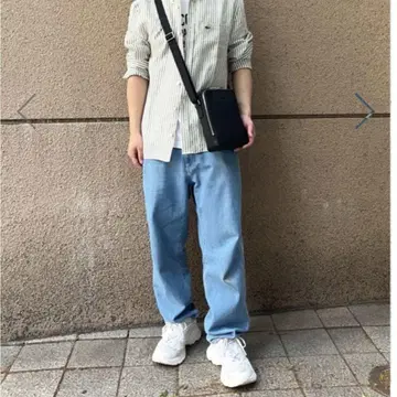 라코스테 와이드 데님 팬츠 38