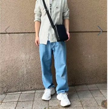 라코스테 와이드 데님 팬츠 38