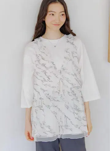 니코앤드 모듬 프릴 튤 베스트
