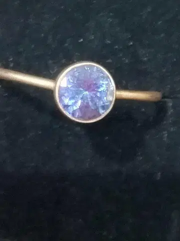 탄자나이트 10K 반지 0.49ct 12호