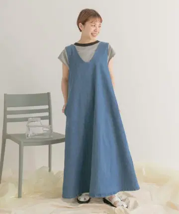 URBAN RESEARCH 데님 블루 원피스