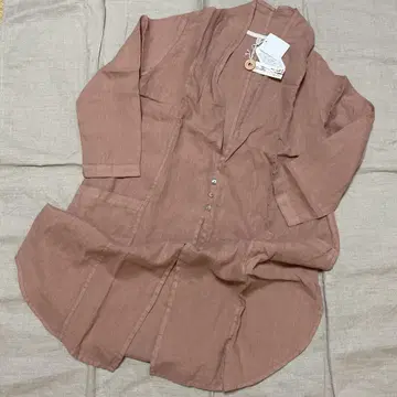 nume 롱 가디건 린넨