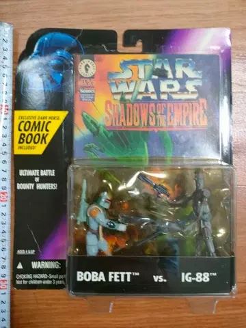 보바 펫 vs. IG-88 피규어 세트 코믹북 포함