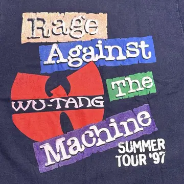 Rage against the machine WU-TANG 밴딩 티셔츠