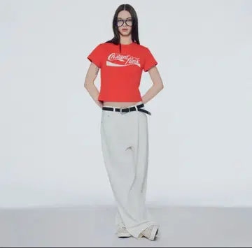 instantfunk T셔츠 레드 [할인했습니다]