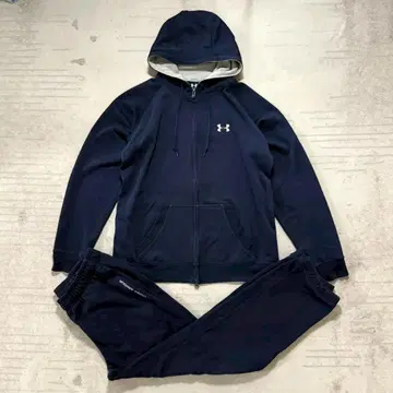 UNDER ARMOUR 셋업 y2k 더블 지퍼 뒷면 빅 로고