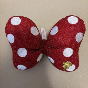 디즈니 리조트 한정판 머리끈 헤어 클립 미니 마우스 리본 14cm