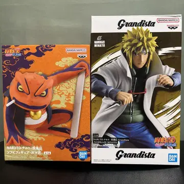 NARUTO 나미카제 미나토 & 소프트 비닐 가마키치 피규어 2개 세트