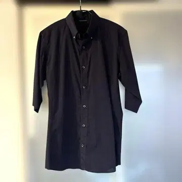 하시모토 준 네이비 셔츠 7부 소매