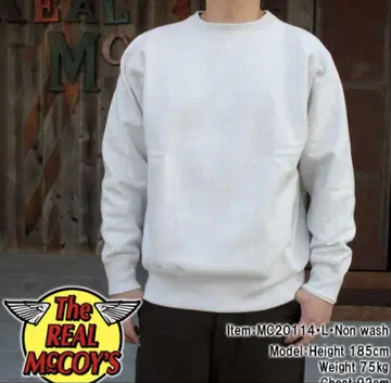 JOE McCOY 헤비 무게 맨투맨 조 맥코이 리얼 맥코이