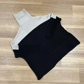 바이컬러 하이넥 40