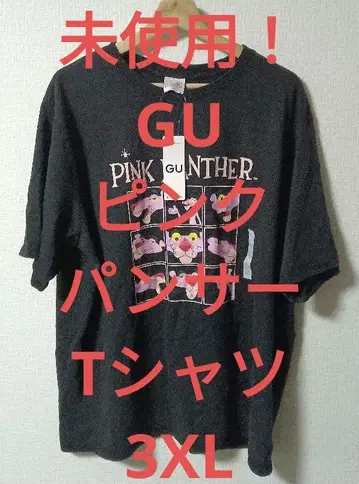 [ 미사용! ] GU 3XL 핑크 팬서 T셔츠 PINK PANTHER