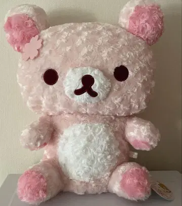 벚꽃 리락쿠마 로즈 보아 봉제 인형 XL 프리미엄