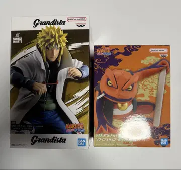 naruto 그란디스타 나미카제 미나토 돌풍전 소프트 비닐 가마키치 세트