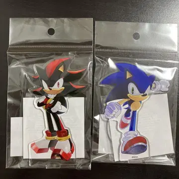 오사카 간사이 박람회 한정판 소닉 쉐도우 아크릴 스탠드 세트 SEGA