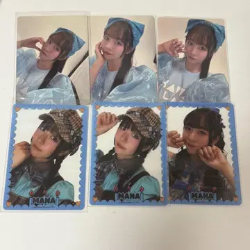 마나카 마나 트레이딩 카드 6장 세트