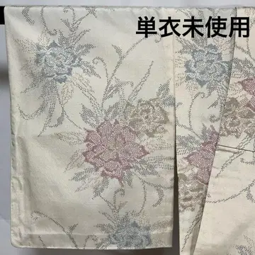 C452 순수 실크 단의  미사용 시츠케츠키 기모노