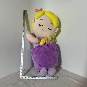 중고 귀여운 보라색 봉제 인형 약 50cm