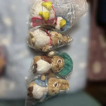피터 래빗 봉제 인형 4개 세트