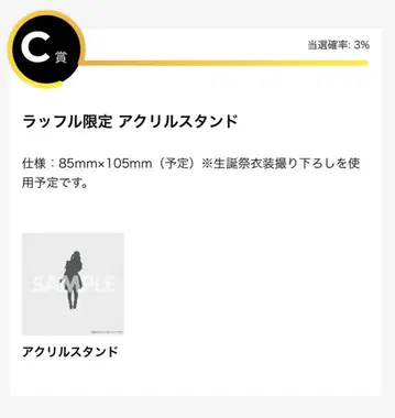 CANDY TUNE 오가와 나나코 아크릴 스탠드