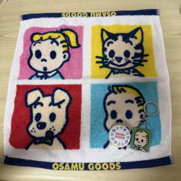 OSAMU GOODS 타월과 키링과 마스킹 테이프