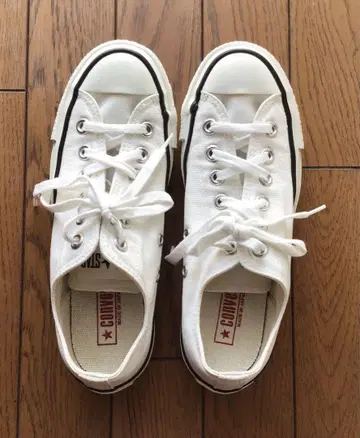 컨버스 올스타 J OX 화이트 일본제 4, 5 (23, 5cm)