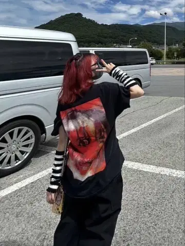 T셔츠 트리피 레드 래퍼