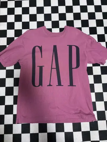 GAP 빅 로고 t셔츠 핑크