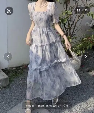 꽃무늬 시어 원피스