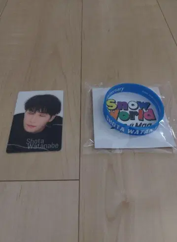 미개봉 새상품 와타나베 쇼타 씨 치라미 카드와 러버 밴드 세트