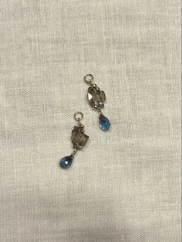 [ agete ] 블루 토파즈 귀걸이 참