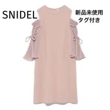 [미사용 새상품 택 포함] snidel 스나이델 원피스 핑크