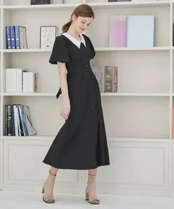 앙데팡당 발리모어 칼라 원피스 셔츠 드레스 2WAY