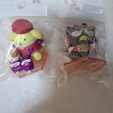 산리오 해피 복권 DISCO 피규어상 폼폼푸딩 바츠마루