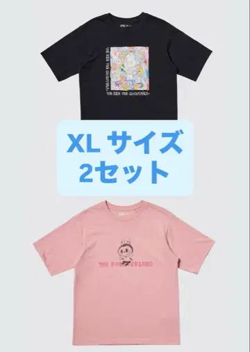 XL 화이트 LABUBU popmart 유니클로 LABUBU UT T셔츠