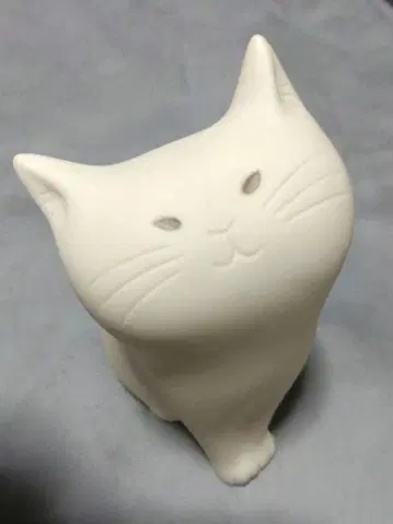 당시물 빈티지 도카이 은행 소프트 비닐 저금통 화이트 고양이