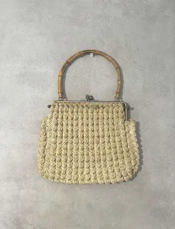 vintage 바스켓백 카고백 대나무