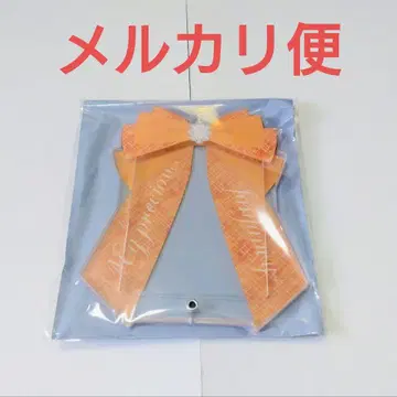 후쿠야 포토 카드 아크릴 프레임 리본 트위드 체크 이케부쿠로 오렌지
