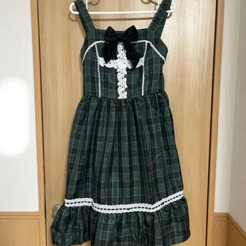 시마무라 아이노 에리 샬롯의 수요일 오버롤 스커트 그린 M 사이즈
