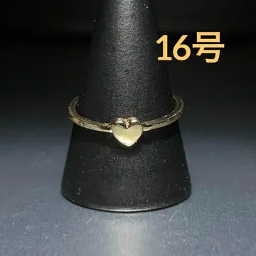 빈티지 패션 반지 골드 16호 하트 쇼와 레트로 귀여운