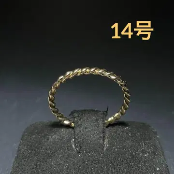 빈티지 패션 반지 골드 14호 트위스트 디자인 캐주얼