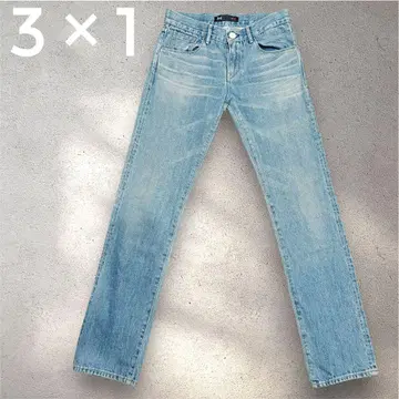 한정판 3 x 1 쓰리바이원 스트레이트 진 데님 미국제 USA