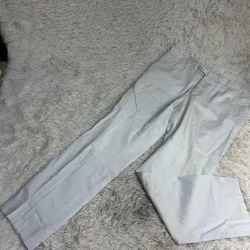 이탈리아제 에트로 치노 팬츠 화이트 슬랙스 보라색 안감 L