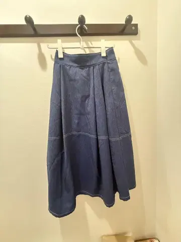 데님 플레어 스커트