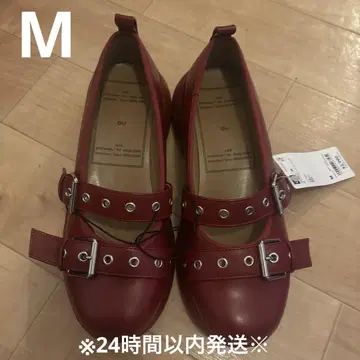 택 포함 새상품 GU rokh 메리 제인 M 레드