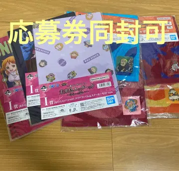 [오늘 한정 가격] 원피스 제일복권 클리어 파일&핸드 타월 7세트